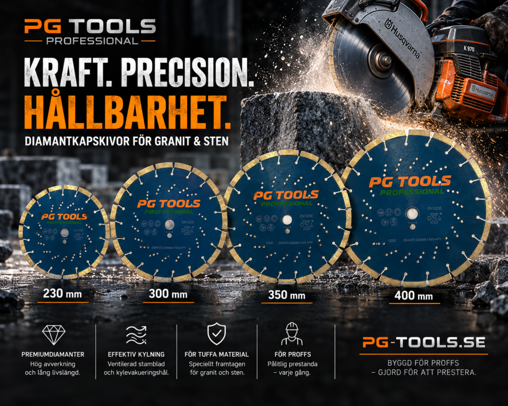 Produktbild diamantkapskivor för granit - stenmaterial PG TOOLS PROFESSIONAL