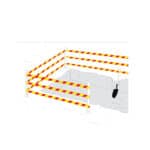 Avspärrningsband Gul/Röd