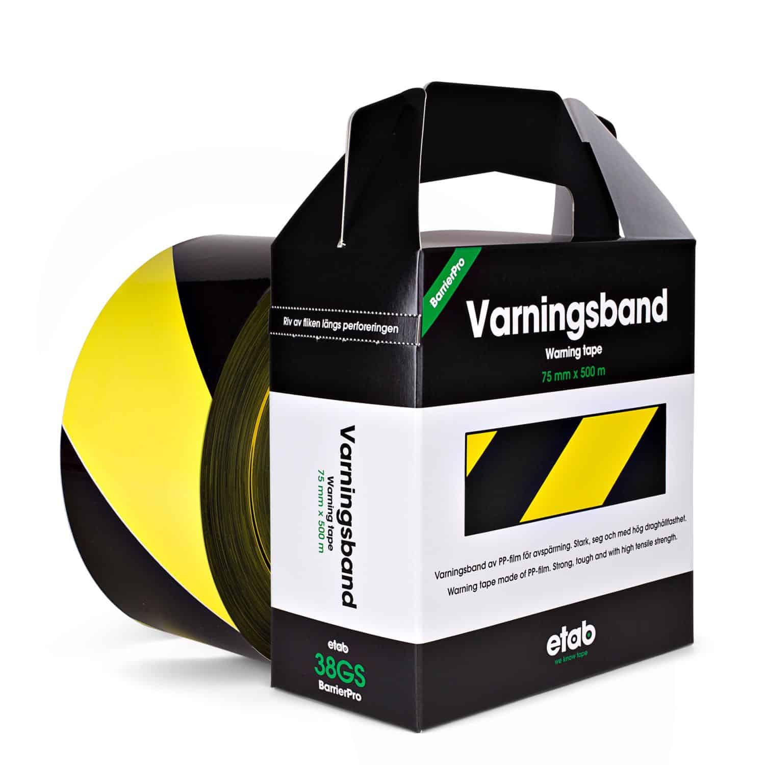 Avspärrningsband Gul/Svart
