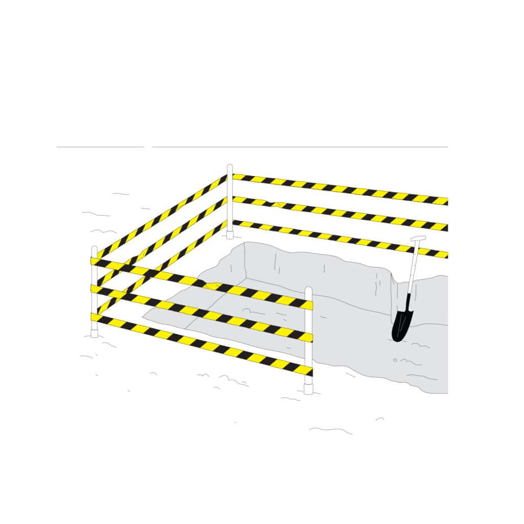 Avspärrningsband Gul/Svart