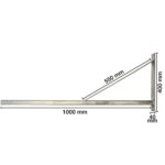KONSOL MED STRÄVA L=1000MM - Bild 2
