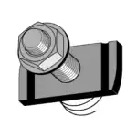 T-SKRUV FÖR VÄGGSKENA C4 - Bild 2