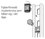 T-SKRUV FÖR VÄGGSKENA C4 - Bild 3