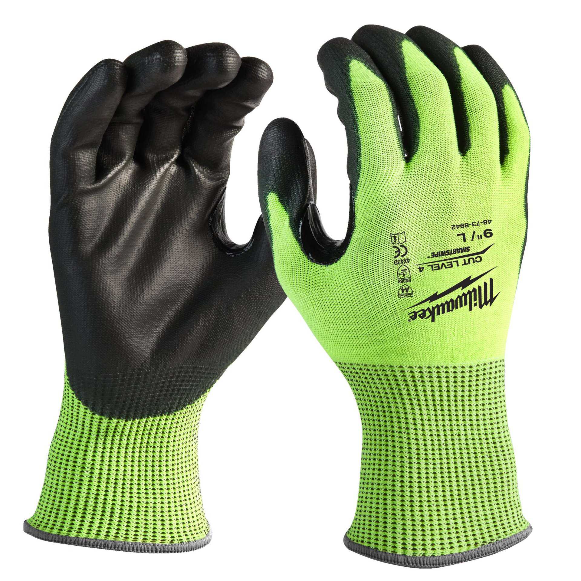 4932479928-Hero_1 HANDSKE HI-VIS SKÄRSKYDD D - L/9 - Bild 1