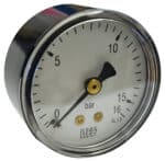 MANOMETER 1/4" 16 BAR 50MM BAK
