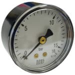 MANOMETER 1/4" 16 BAR 50MM BAK