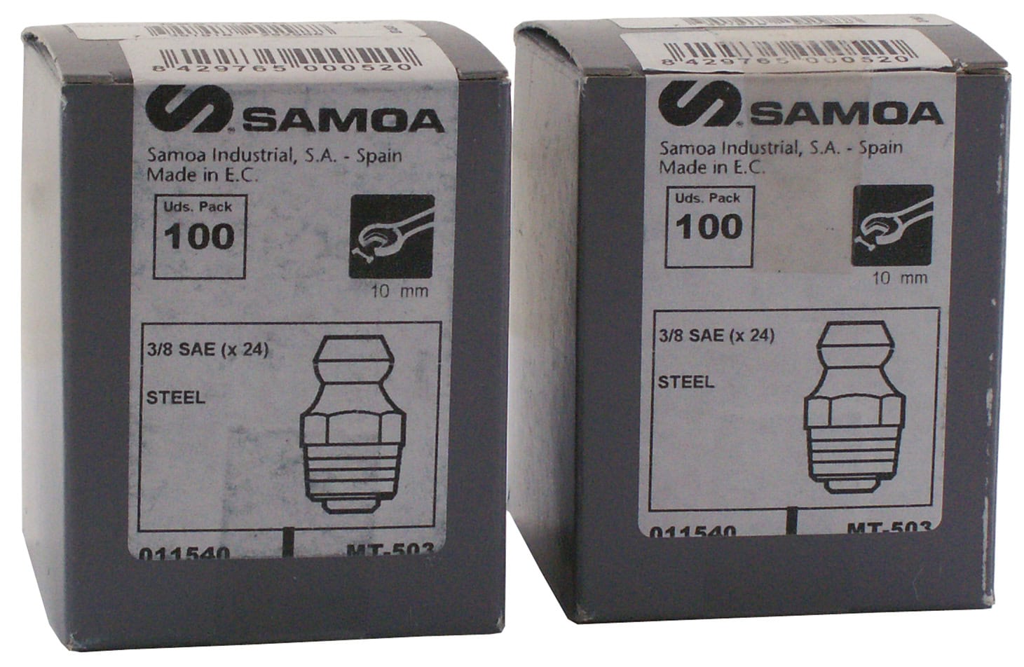 678970-85511100 SMÖRJNIPPEL 3/8" SAE RAK/100ST - Bild 1