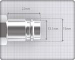 NIPPEL 19MM SLANG EURO-XL - Bild 2