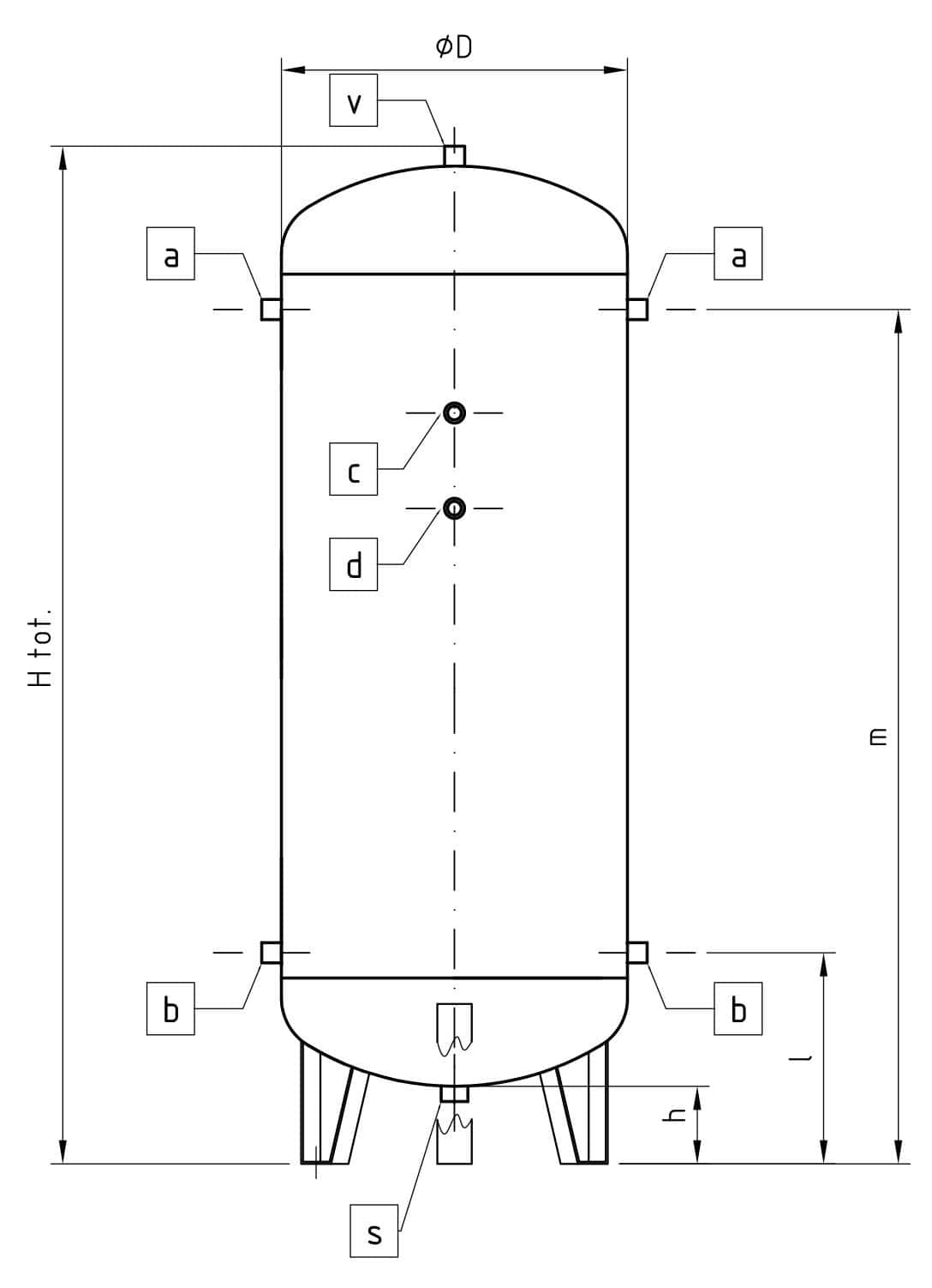 815373-2018-03-29-skiss LUFTBEHÅLLARE 900 L GALV STÅEN - Bild 1