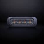 Blixtljus orange 4 led dark knight