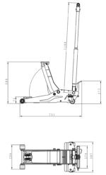 DOMKRAFT 2 TON FOTPEDAL - Bild 2