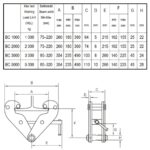 Balkklo BC | WLL 2000kg | 75-220mm | SF 4:1 | EN 13155 - Bild 2