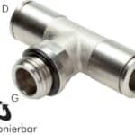 PA KOPPLING-T 6MM-G1/4" UTV