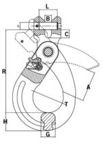 Säkerhetskrok gaffel SAKG 8mm - Bild 2