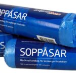 Soppåse blå HD 30 L Knyt 25st/rulle