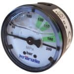 MANOMETER 1/8" 250BAR 40MM BAK
