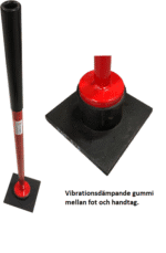 Jordstamp gummidämpande 18x18