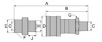 HÖGFLÖDESKOPPLING HONA 1/4" - Bild 6