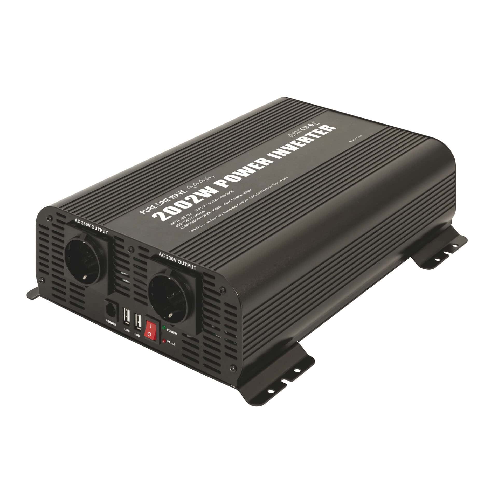 067394 Inverter PSW 2002W-12V-Remote - Bild 1