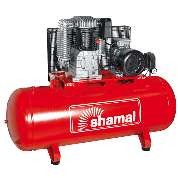 135514270HD Kolvkompressor HD K30 5,5hk 378l/min 14bar 270l.tank 3-fas - Bild 1