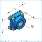 HBS Anslutningsplatta i60 inv g 1 1/2"BSP