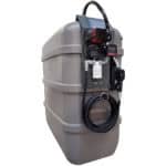 Dieseltank dubbelmantlad 2000l komp med pump 230V 60l/min