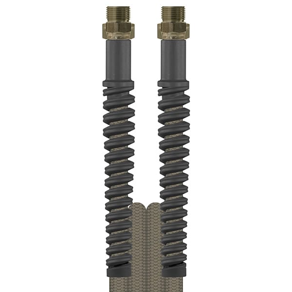 07 - Hochdruckschläuche & Armaturen Högtrycksslang 3,7m grå 1/4" Utv gänga - Bild 1
