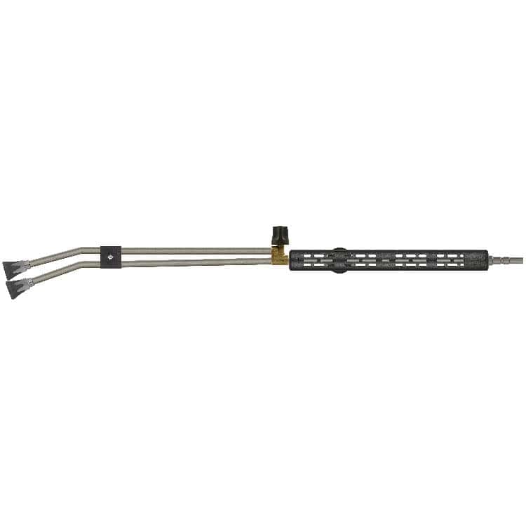 5161059 Dubbellans ST-53 1000mm rostfritt stål, toppventil och kw koppling - Bild 1