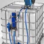 Pump DP2100PN med slang & fäste för 1000l container med fäste för slan