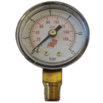 M40 1/8 0-12 manometer (Anslutning Radiellt ut från sidan)